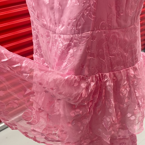 Pink Cosmo Asymmetrical Drapery Dress - Picture 13 of 15